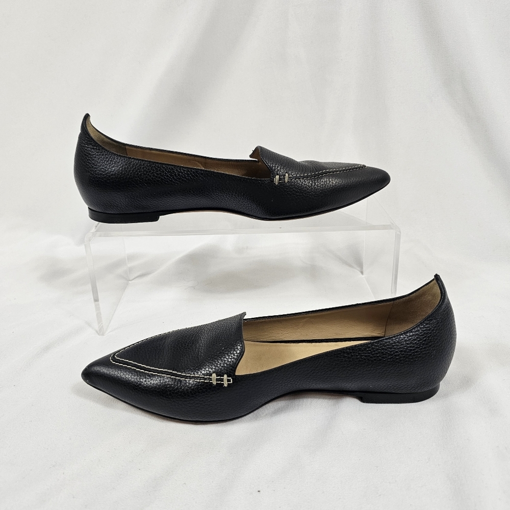 M. Gemi Black Textured Loafers